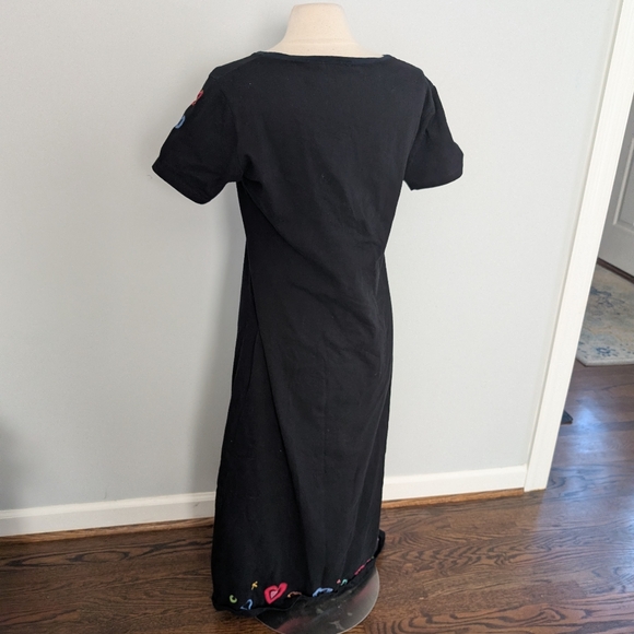 Women's Michael Simon Heart Valentine's Day Dress Medium Embroidery - Picture 3 of 7